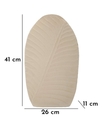 Vaza decorativa Dune High, Mauro Ferretti, 26x11x41 cm, fier, crem