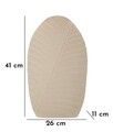 Vaza decorativa Dune High, Mauro Ferretti, 26x11x41 cm, fier, crem