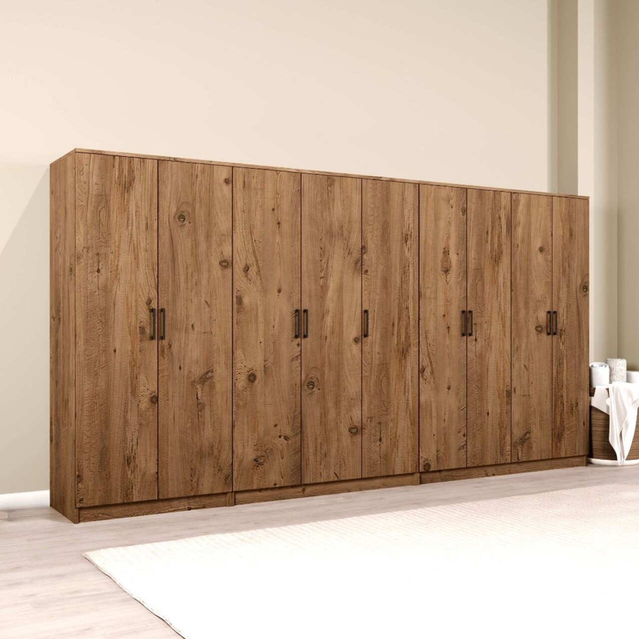 Dulap pentru haine, Miwood, Kardelen 1600-124, Maro - 1 | YEO