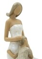 Decoratiune Sitting woman with son, Mauro Ferretti, 11.5 cm, polirasina
