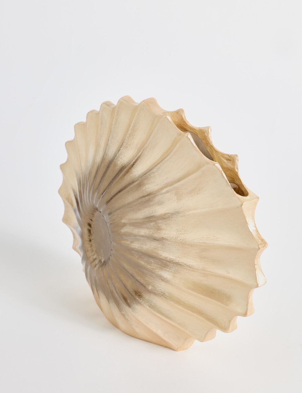 Decoratiune, Seashell, 8x24x26 cm, Poliester, Crem - view 3