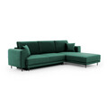 Coltar extensibil dreapta 4 locuri ELTAP, RT-35NU, Dalia, 289x190x95 cm, lemn/poliester, verde inchis