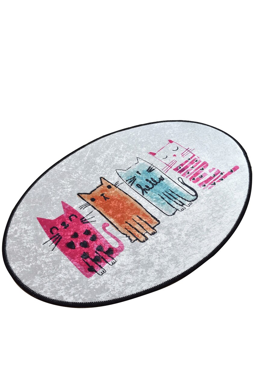Covor, Baby Cats Oval DJT, 60x90 cm, Multicolor - view 2