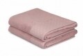 Set 2 prosoape de baie 90x150 cm, 100% bumbac, Saheser, Pitircik Dusty Rose