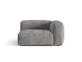 Modul dreapta pentru canapea, 1 loc, Martina-212, Micadoni Home, 121x106x75 cm, velur, gri deschis