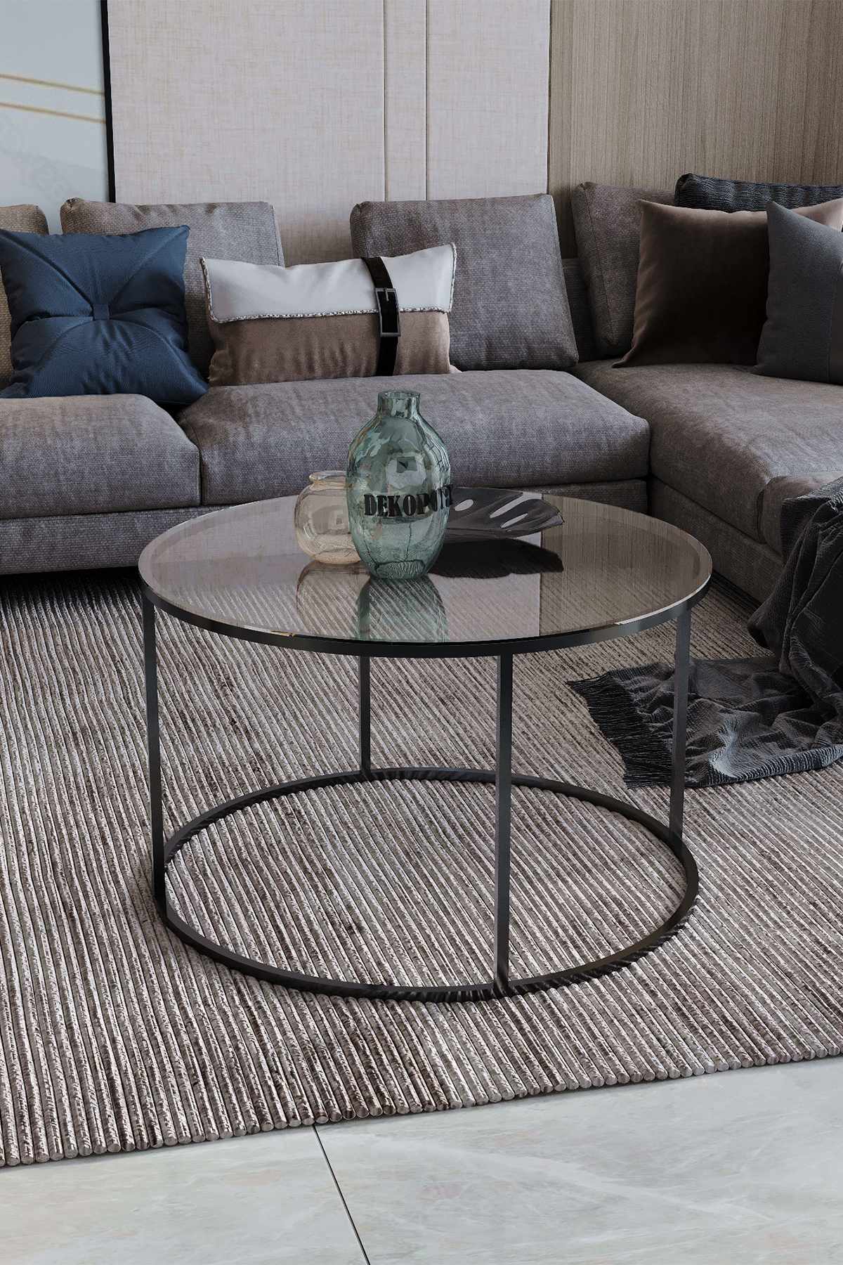Masuta de cafea, Hanah Home, Royal, Negru