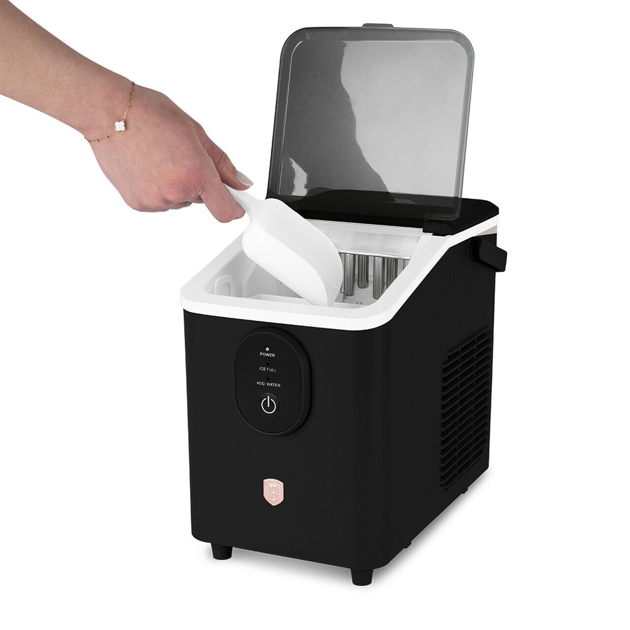 Masina pentru cuburi de gheata Berlinger Haus, Black Rose, 800 ml, 120W, plastic, negru - view 10