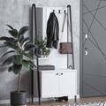 Cuier de perete, Elegance, Lole, Alb/Negru