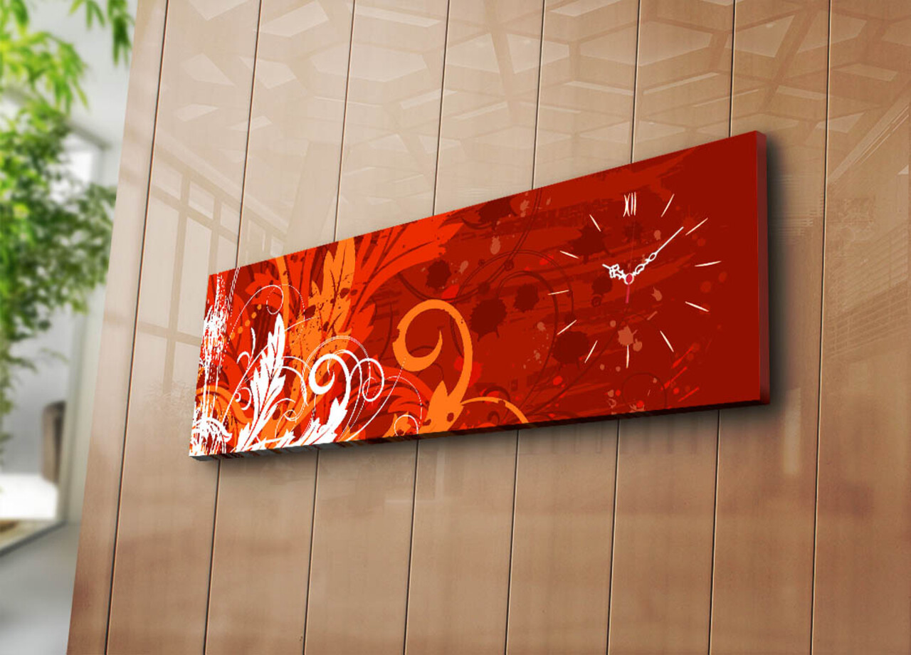 Ceas de perete, 3090CS-5, 30 x 90 cm, Multicolor - view 2