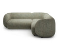 Coltar dreapta 4 locuri, Kate, Micadoni, 252x220x76 cm, tesatura structurata, verde muschi melanj