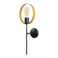 Aplica de perete, Opviq, 892OPV1241, Fier, Aur/Negru