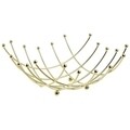 Cos pentru fructe Gold, InArt, 25x10 cm, metal, auriu