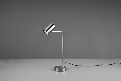 Lampa de masa Marley, TRIO, 12x25x45 cm, 5W, 1x GU10, metal, argintiu mat
