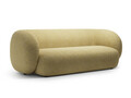 Canapea modulara 3 locuri, Kate, Micadoni, 213x99x76 cm, tesatura structurata, galben melanj