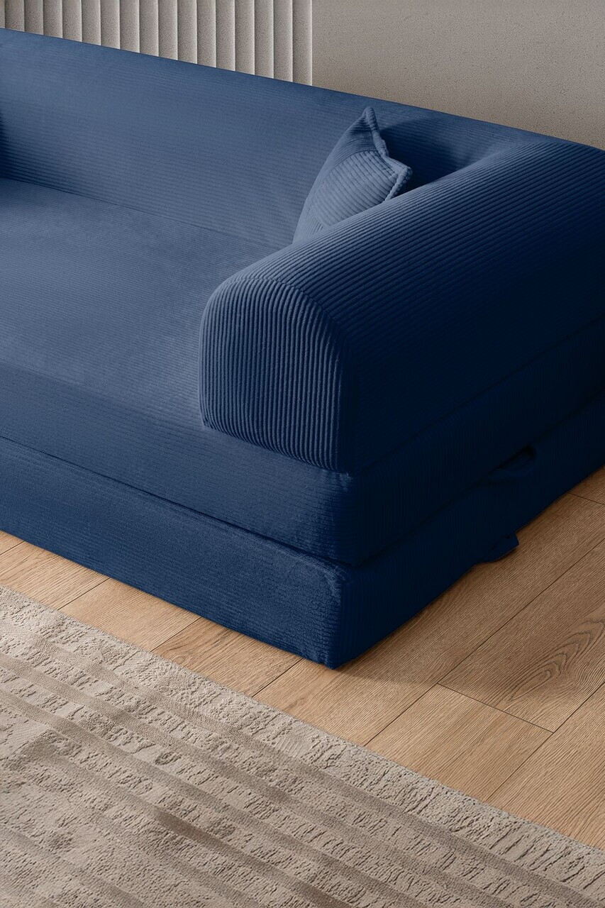 Canapea extensibila 3 locuri, Atelier del Sofa, 118FVL1303, Tesatura plus reiata, Albastru navy - view 4