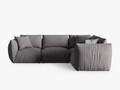 Coltar dreapta 4 locuri, Chris-259, Micadoni Home, 295x210x80 cm, tesatura structurata chenille, gri beton