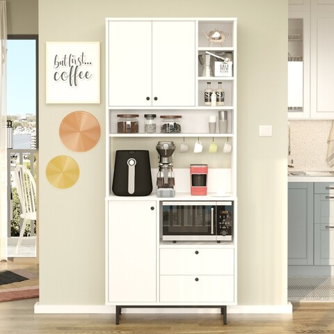 Dulap multifunctional, Locelso, RE6-W, Alb