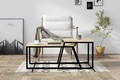 Masuta de cafea, Asse Home, Boyce, 75x37x50 cm, Stejar / Negru