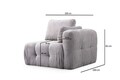 Coltar, Atelier del Sofa, 560ARE4123, Lemn de fag / PAL, Gri deschis