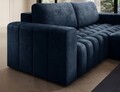 Coltar extensibil dreapta 4 locuri ELTAP, Bon-37, Bonett, 250x175x92 cm, lemn/poliester, albastru inchis