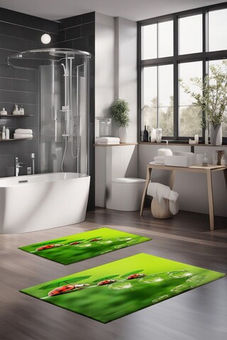 Set covorase de baie, Cartwright, CT-5134, Poliester, Multicolor