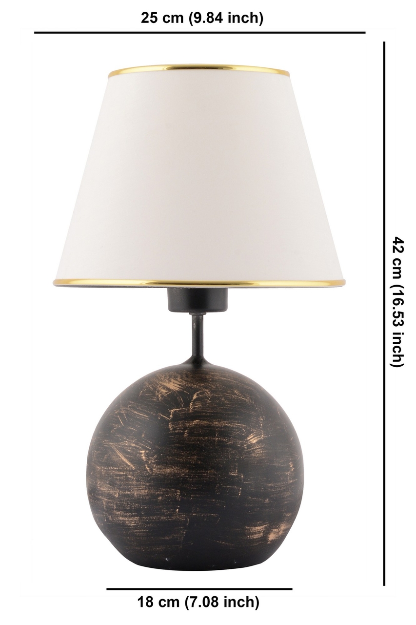 Lampa de masa, Opviq, 390FLH2255, Negru / Alb / Auriu - view 6