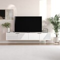 Comoda TV, Odessa, Parla, 180x30x30 cm, PAL, Alb