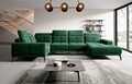 Coltar stanga 6 locuri ELTAP, LT-35LU, Neviro, 350x201x77 cm, lemn/poliester, verde inchis