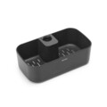 Suport baie cu montaj pe bara de dus, Brabantia, Caddy Dark Grey, 24.4x13.3x7.5 cm, polipropilena, gri inchis