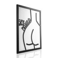 Tablou decorativ, Get Naked, Dimensiune: 20 x 25 cm, Alb/Negru