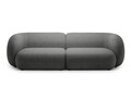 Canapea modulara 4 locuri, Kate, Micadoni, 243x99x76 cm, tesatura boucle, gri inchis