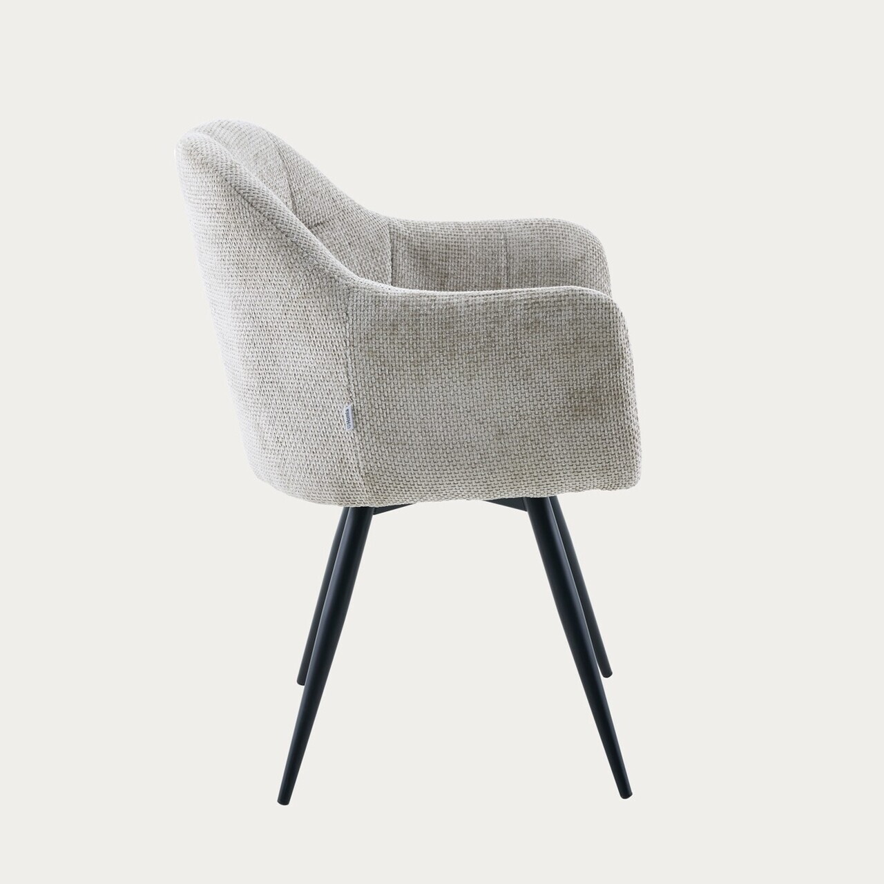 Scaun Comodo, Homla, 59x58x84 cm, metal/poliester, bej - view 4