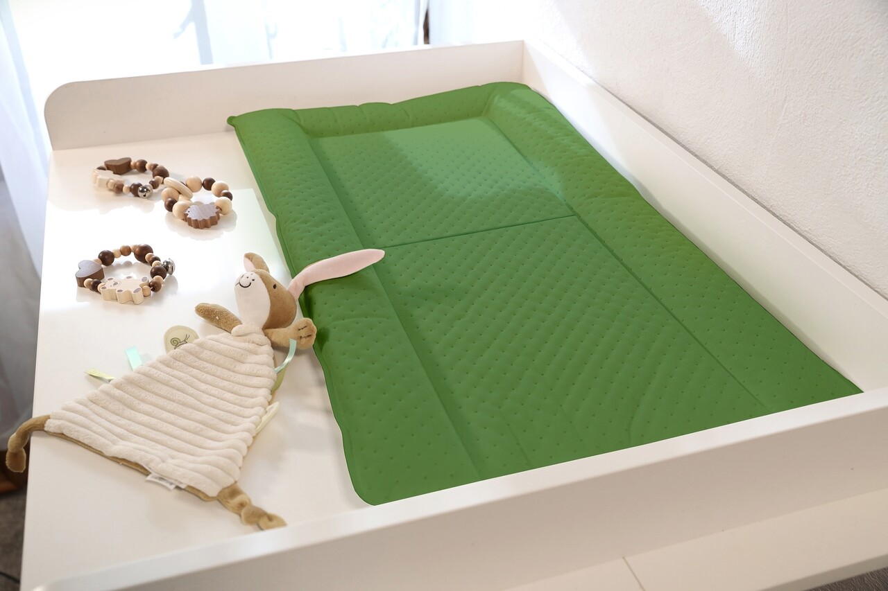 Saltea de infasat Travel Premium, 48x78 cm, Hipoalergenica, Pliabila, Verde - 1 | YEO