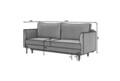 Canapea extensibila 4 locuri ELTAP, SO-REV-40VE, Revi, 215x98x92 cm, lemn/poliester, albastru inchis