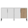 Consola, Odessa, Callia, 150x75x36 cm, PAL, Stejar alb / safir