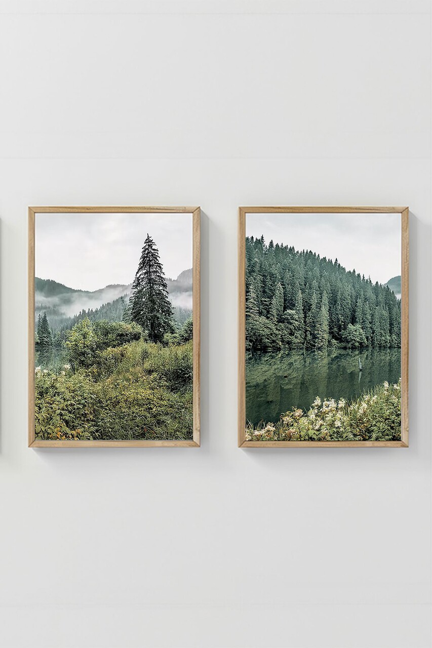 Set 2 tablouri decorative, Artcerceve5, MDF, Multicolor - view 2