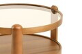 Masuta de cafea, Hanah Home, Golf 100, 100x48x100 cm, LEMN MASIV DE FAG, Maro