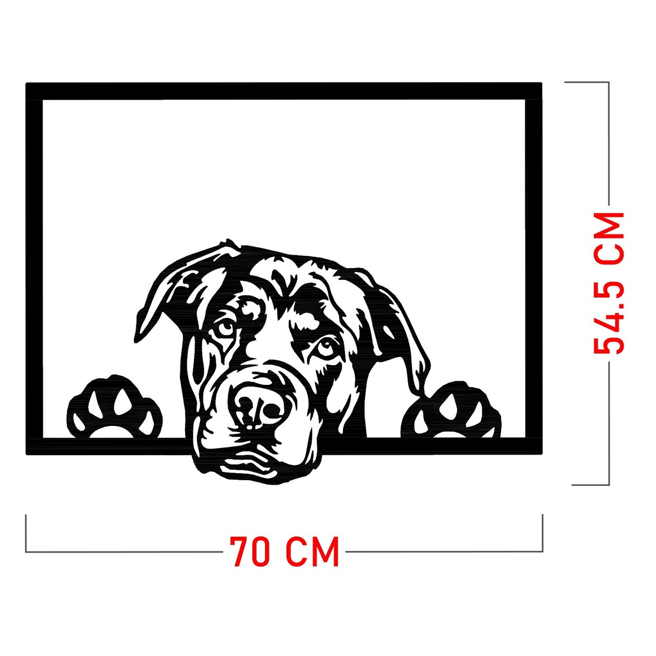 Decoratiune de perete, Enzo 7054, Dimensiune: 70 x 54 cm, Negru - view 6