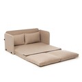 Canapea extensibilă cu 2 locuri, Futon, 859FTN2877, Metal , Bej
