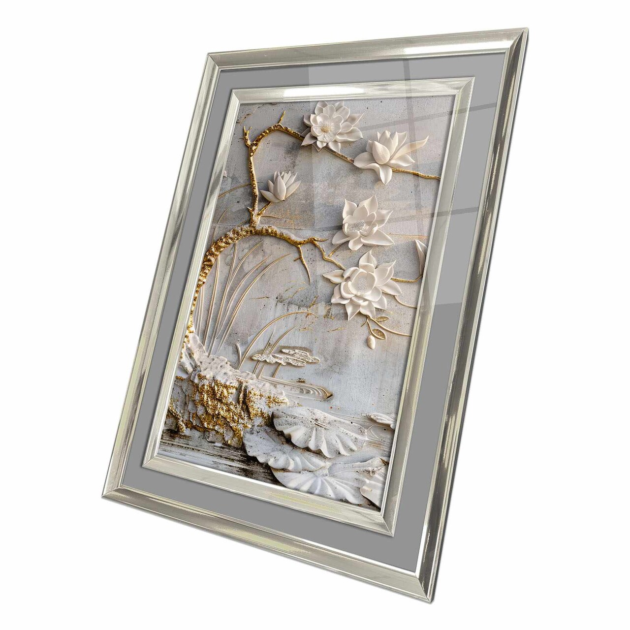 Tablou decorativ, 4363Kromgumusct, Cadru: 100% LEMN MASIV (Grosime: 2,5 cm), Multicolor - view 3