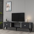 Comoda TV, Olivia, Doruk, Antracit / Argintiu