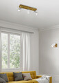 Plafoniera Marley, TRIO, 44x9x16 cm, 35W, 3x GU10, metal, alb mat/natur