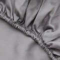 Lenjerie de pat dubla King (EU) (ES), De Dark Grey, Patik, Bumbac Satinat