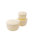 Set 3 caserole Kerma, Homla, 1L/2L/3L, plastic, ecru
