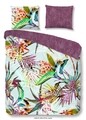 Lenjerie de pat pentru doua persoane, Good Morning Helena, 100% bumbac, 3 piese, multicolora