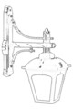 Lampa de exterior, Avonni, 685AVN1228, Plastic ABS, Negru