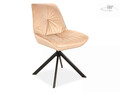Scaun rotativ Boogie I Velvet, Signal, 53x45x89 cm, catifea/otel, bej/negru