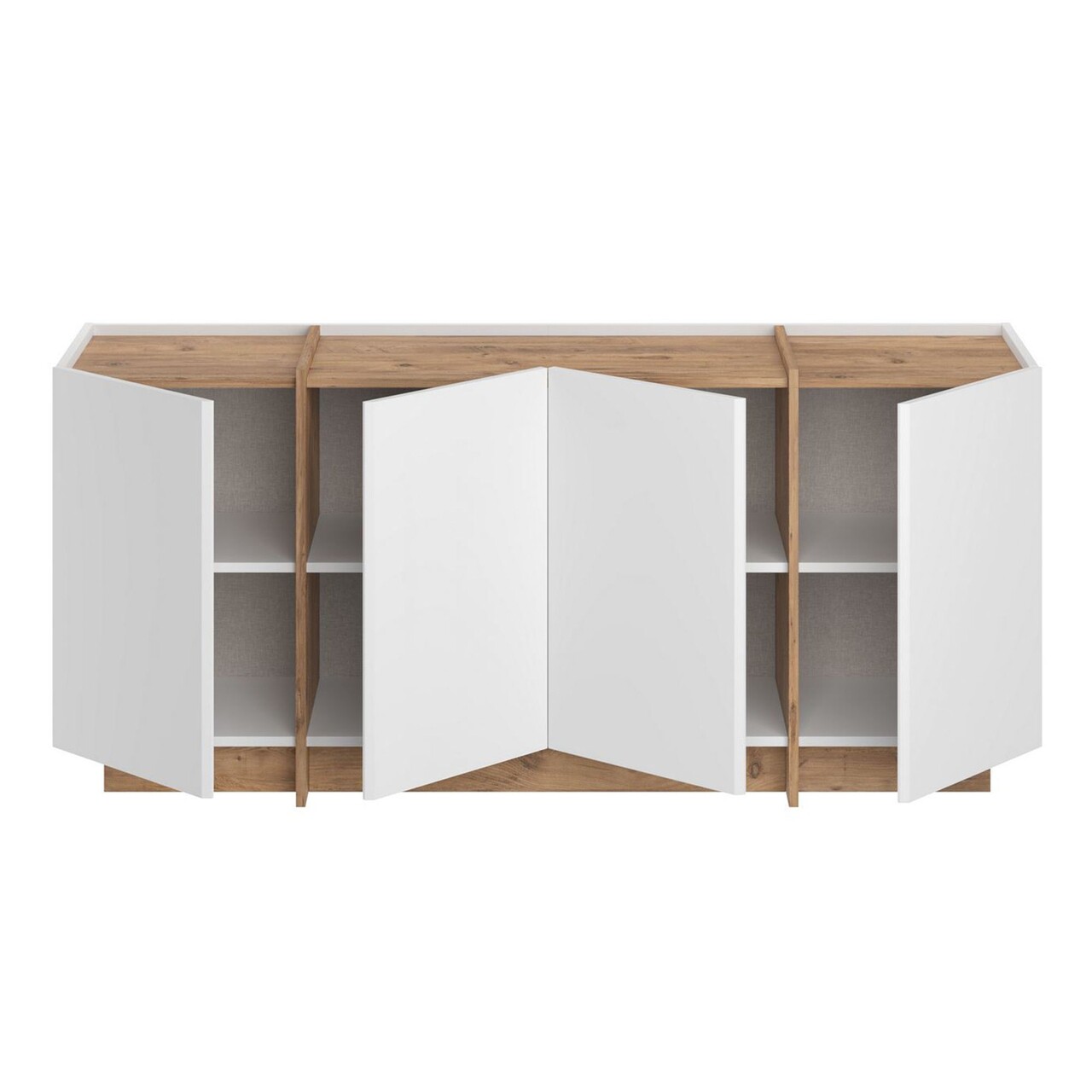 Consola, Nordure, Dorma, 180x80x45 cm, Alb/Pin Atlantic - imagine 8