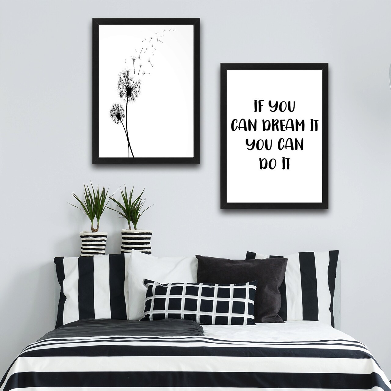 Set 2 tablouri decorative, Dandelion Set, PAL, Hartie, Multicolor