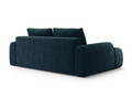 Canapea extensibila 4 locuri, Linz, Cosmopolitan Design, 250x100x84 cm, catifea, albastru petrol inchis